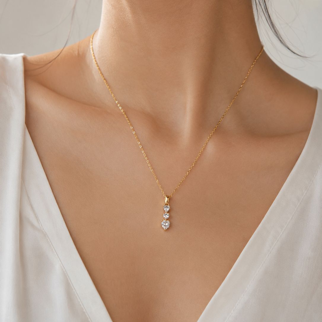 Elegant Crystal Drop Necklace